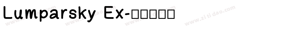 Lumparsky Ex字体转换